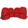Fino DL-1010 Classic Lightweight Grade R - 1 Backpack Combo Set of 4 - Red
