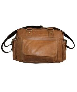 Fino DL-3892-2 Full Grain Genuine Leather 15 Inch Laptop/ Messenger Bag