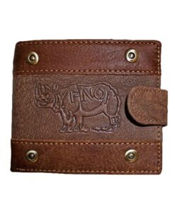 Fino DWS-1804/RYO Genuine Leather Embossed Card Holder Wallet with SD Card Holder & Box