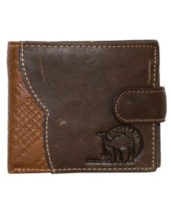 Fino DWS-804 Genuine Leather 2-Tone Wallet with SD Card Holder & Box