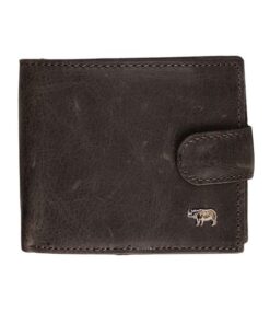 Fino DWS-821S Full Grain Genuine Leather Rhino Logo Card Wallet with Box