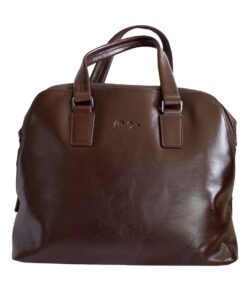 Fino FN8812 Unisex Business Genuine Leather Messenger/ Briefcase - Brown