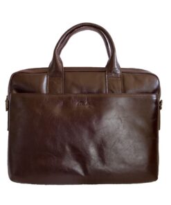 Fino FN8848 Unisex Genuine Leather Business Messenger/ Briefcase - Brown