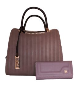 Fino H6831+51144 Faux Leather Unique Design Handbag & Purse