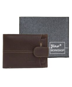 Fino HL-1340 Genuine Leather Card Holder Wallet with SD Card Holder & Box