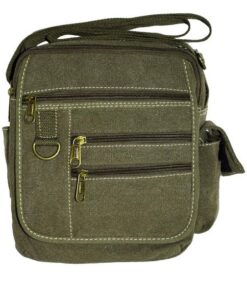 Fino HY-325 Retro Canvas Messenger/ Sling Bag - Green