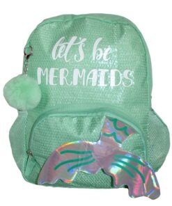 Fino JS-190501 Let's be Mermaids Girls Grade 0-1 Sequin School Backpack