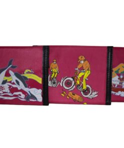 Fino LMT-3 3PC Tri-Fold Boy Card Wallet Gift Set with Surfer Design - Pink