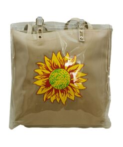 Fino SK-037 2 in 1 Microfiber Sunflower Shoulder Bag - Beige