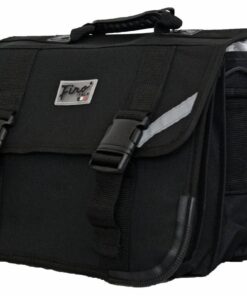 Fino SK-057 24-L 5 Division Junior Briefcase/ Satchel School Backpack - Black