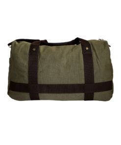 Fino SK-1619 Cotton Canvas Duffel Bag for Overnight & Weekend Luggage - Green
