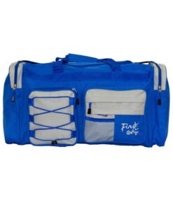 Fino SK-361 Unisex Polyester Travel Duffle Bag - 30-Inch - Blue & Grey