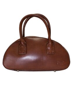 Fino SK-5505 Faux Leather Portable Mini Handheld Bowling Bag - Brown