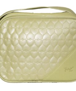 Fino SK-5525 Heart Quilted Faux Leather Shoulder Bag - White Pearl