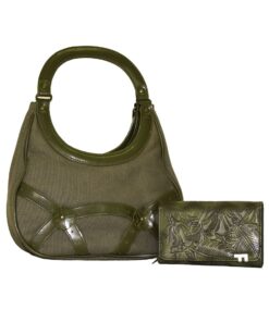 Fino SK-6008+511-093 Compact Fashion Canvas Handbag with Purse Set