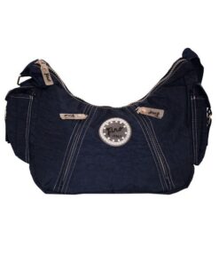 Fino SK-7723 Waterproof Ultra-Light Crinkle Nylon Handbag - Blue - Women