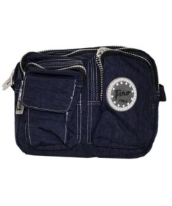 Fino Sk-7725 Waterproof Ultra-Light Crinkle Nylon Carry Bag - Black - Women - Blue