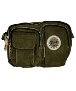 Fino Sk-7725 Waterproof Ultra-Light Crinkle Nylon Carry Bag - Black - Women - Green