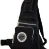Fino SK-7726 Waterproof Ultra-Light crinkle Nylon Chest Bag - Black