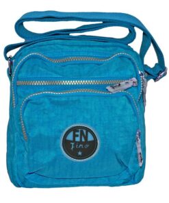 Fino SK-7733 Waterproof Ultra-Light Crinkle Nylon Crossbody Bag - Blue