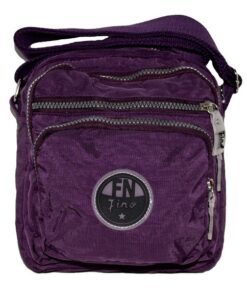 Fino SK-7733 Waterproof Ultra-Light Crinkle Nylon Crossbody Bag - Purple
