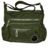 Fino SK-7737 Waterproof Ultra-Light Crinkle Nylon Crossbody Bag - Green