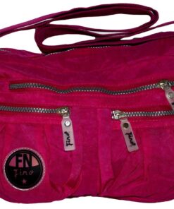 Fino SK-7740 Waterproof Ultra-Light crinkle Nylon Shoulder Bag - Pink