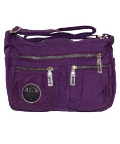 Fino SK-7740 Waterproof Ultra-Light crinkle Nylon Shoulder Bag - Purple