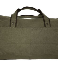 Fino SK-8035 Cotton Canvas Duffel Bag for Overnight & Weekend Luggage - Green