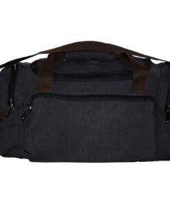 Fino SK-8830 Overnight Hand & Shoulder Washed Canvas Duffel Bag - Black