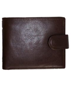 Fino SK-BK011 Top Grain Italian Leather Card Holder Wallet with Box-Coffee