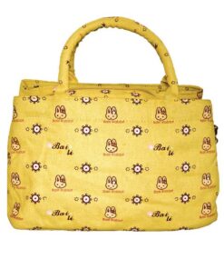 Fino SK-CA8862 Multi-Purpose Bunny Print Canvas Bags - Yellow
