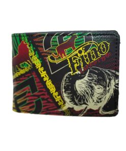 Fino SK-FZ11 Faux Leather Souvenir Card Holder Wallet with SD Card Holder - Crimson Red