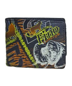 Fino SK-FZ11 Faux Leather Souvenir Card Holder Wallet with SD Card Holder - Grey