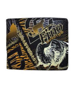 Fino SK-FZ11 Faux Leather Souvenir Card Holder Wallet with SD Card Holder - Midnight Black