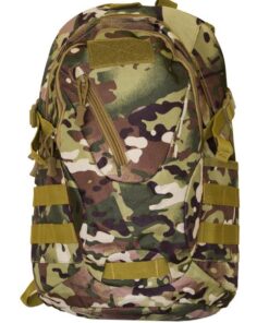 Fino SK-GT6833 Tactical Anti-Theft Military Backpack with Headphone Port - Green