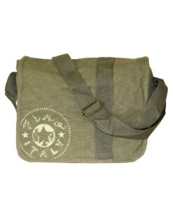 Fino SK-JH721 Everyday Canvas Shoulder Bag with Front Design - Green