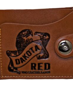 Fino SK-LS075 Faux Leather Bifold Card Wallet With Front Pocket - Brown