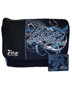Fino SK-X2221+FZ19 Polyester Graffiti Messenger Sling Bag with Wallet