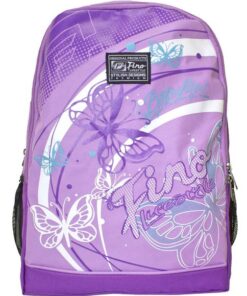 Fino SK-X2910 Girls Unisex Graffiti School Backpack - Purple & Light Purple