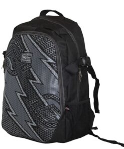 Fino SK-X5178 Unisex Kids School Backpack - Black & Grey
