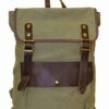 Fino SL-9016 Canvas & Genuine Leather 15 Inch Vintage Laptop Backpack