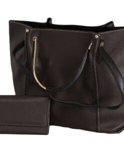 Fino Stylish Faux Leather Shoulder Bag & Purse Set