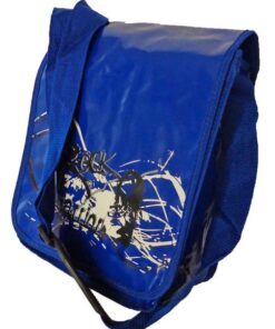 Fino TPN02 Faux Leather Funky Waterproof University/College Messenger Bag - Blue