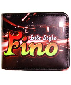 Fino WF-B07 Men's Faux Leather Vintage Card Holder Wallet - Red & Yellow