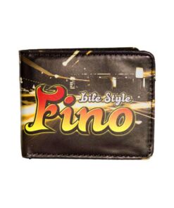 Fino WF-B07 Men's Faux Leather Vintage Card Holder Wallet - Yellow & Red