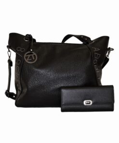 Fino ZT18037+51333 Faux Leather Shoulder Bag with Purse Set