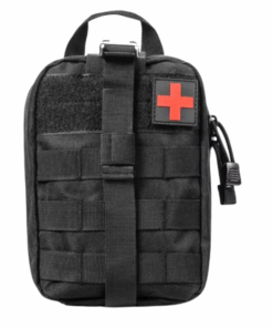 First-Aid Kit Waterproof Tactical Medical Bag Waist Pouch - Black