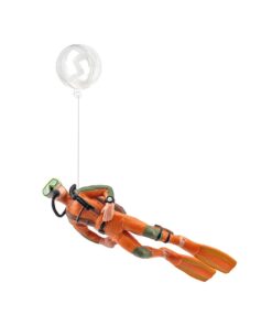 Fish Tank Floating Decorations Aquarium Diver Ornament Floating Man Decor