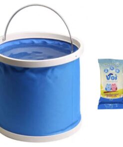 Fishing And Camping Foldable 10 Liter Bucket With Wipes